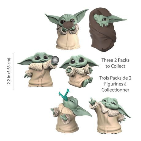 Hasbro Star Wars The Bounty Collection The Child De 5 5 Cm A Collectionner Bebe Yoda The Mandalorian 2 Figurines Buvant Sa Soupe Et Dans Sa Couverture Walmart Canada