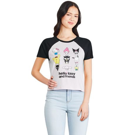 Hello Kitty Women's Raglan Tee, Sizes XS-XL