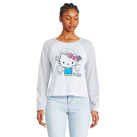 Hello Kitty Women's Long Sleeve Tee, Sizes XS-XL