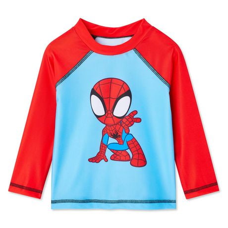 Marvel Spider-Man Toddler Boys' Rash Guard, Sizes 2T-5T