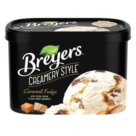 Breyers Creamery Style Caramel And Fudge Ice Cream 