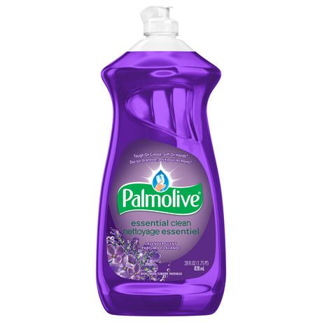 Palmolive Hand Dish Liquid Soap Essential Clean Lavender 828mL, Palmolive Lavender 828mL