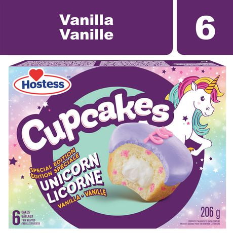 Hostess® Unicorn Vanilla Flavour Cupcakes, 206 g