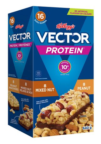 Kellogg S Vector Protein Bars Jumbo Variety Pack 640g 16 Bars Walmart Canada