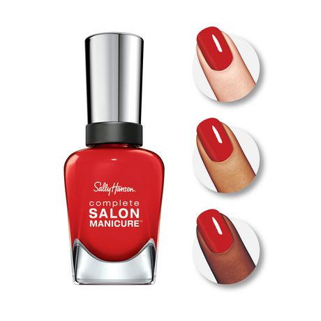 Sally Hansen Complete Salon Manicure Nail Color Red Esign