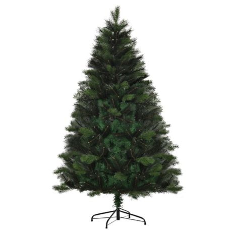 HOMCOM 6FT Artificial Christmas Tree Xmas Tree Holiday Home Decoration ...