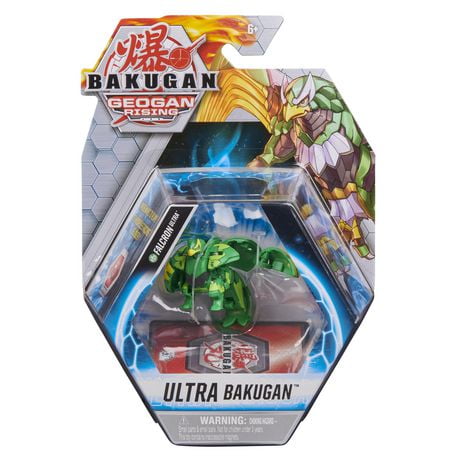 Bakugan Ultra, Falcron, Figurine Geogan Rising articulée de 7,6 cm et carte à collectionner