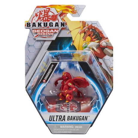 Bakugan Ultra, Dragonoid, 3-inch Tall Geogan Rising Collectible Action Figure and Trading Card
