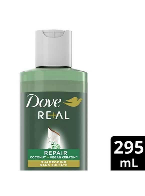 Dove REAL Repair Shampoo Coconut + Vegan Keratin™ Shampoo, 295 ml Shampoo