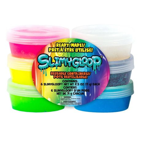 Ready-Made SLIMYGLOOP, 6 Containers, Ready-Made SLIMYGLOOP