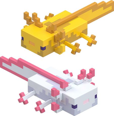 Minecraft Axolotls Gold and White Figures | Walmart Canada