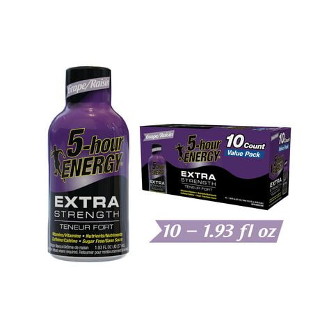 5 Hour Energy Extra Strength Grape, 10x57ml
