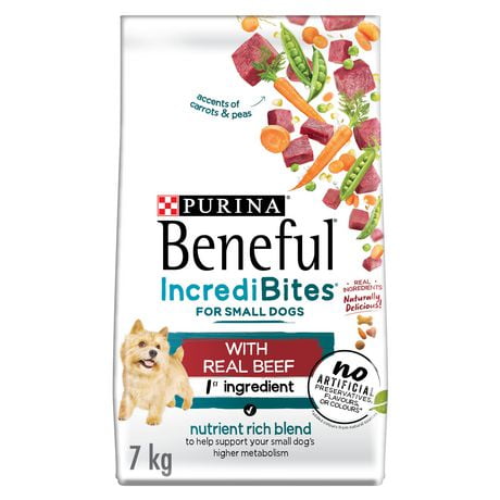 Beneful IncrediBites for Small Dogs with Real Beef, Dry Dog Food, 1.6-7 kg