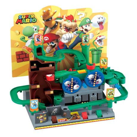 Epoch Games Super Mario Adventure Game DX, jeu d'adresse et d'action sur table et labyrinthe de marbre Jeu d'adresse sur table