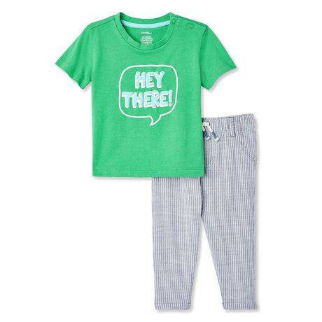 George Baby Boys' 2-Piece Stripe Pant Set | Walmart Canada
