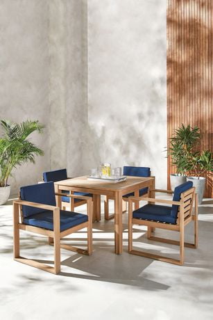 5-Piece Acacia Wood Dining Set - Walmart.ca