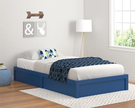 Ameriwood Home Twin Platform Bed Frame, Vintage White | Walmart Canada