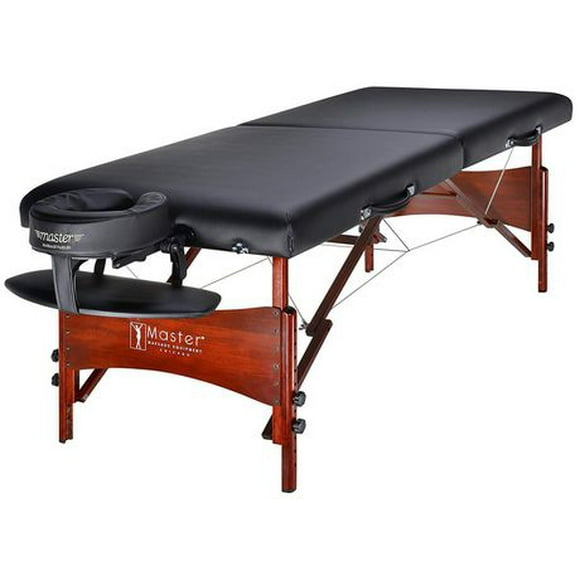 Master Massage Newport 76cm Professional Portable Massage Table Folding Beauty Bed Salon Spa Couch Package Black