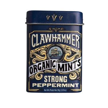 Clawhammer Certified Organic Mints - Strong Peppermint, For The Strong And Spicy Mint Lover