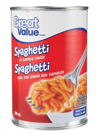 Great Value Spaghetti In Tomato Sauce Walmart Canada