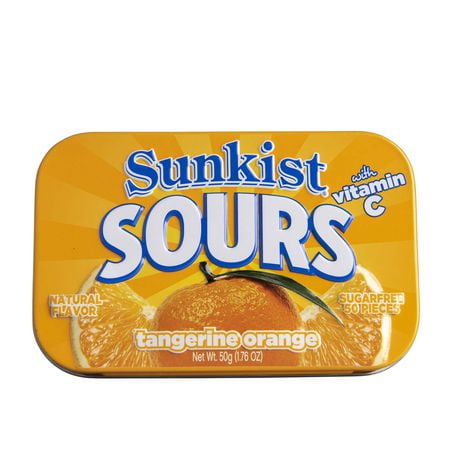 Sunkist Sours avec Vitamine C - Mandarine/Orange Une source délicieusement fruitée de vitamine C