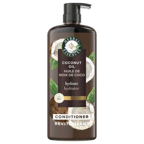 Herbal Essences Coconut Oil Hydrating Conditioner with Certified Camellia Oil and Aloe Vera, For All Hair Types, Especially Dry Hair, 600ML