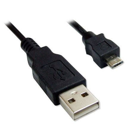 Usb 2.0 Cable A-microb Mm - 6ft - Black 