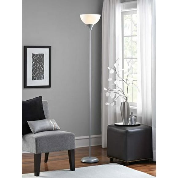 3-way Floor Lamp silver, Mainstays Floor Lamp Silver