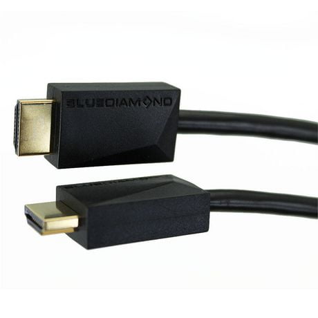 BlueDiamond Plenum Câble HDMI avec Ethernet, évalué CL3, calibre 30 AWG, pour installation dans le mur ou au plafond CSA FT6