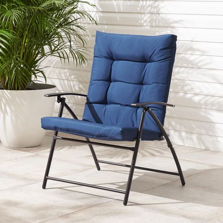 mainstays padded folding chair