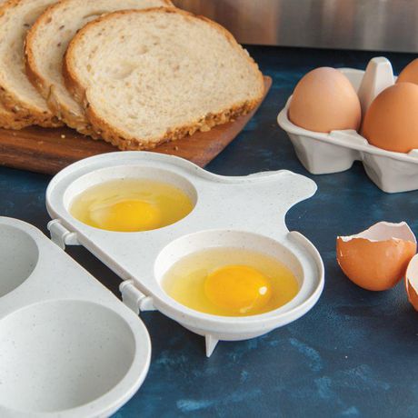 Eggies - 6 moules cuit oeuf micro-onde bain-marie - Vu à la tv - cuisson  œufs
