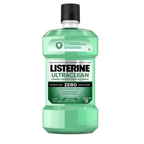 Listerine Ultraclean Enamel Protection Antiseptic Mouthwash, Alcohol ...