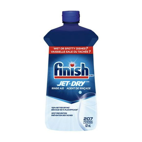 Finish Jet-Dry, Dishwasher Rinse Aid, Original, 621ml, Dishwasher Rinse Agent & Drying Agent, 621mL