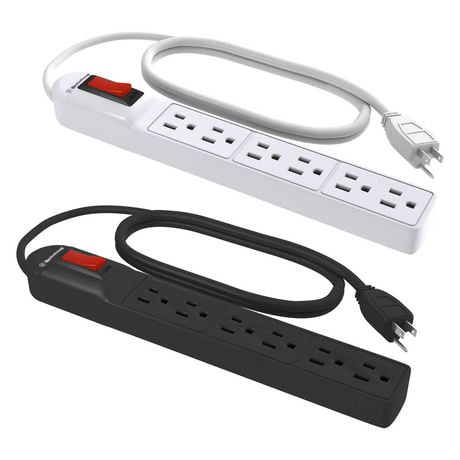 Westinghouse 6-Outlet 90J Surge Protector, Pack of 2