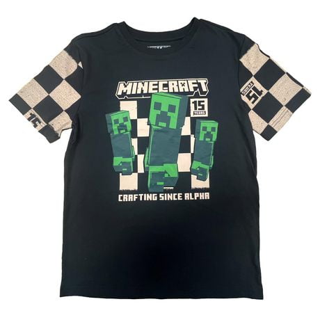 T-shirt avec imprimé graphique Minecraft pour garçons