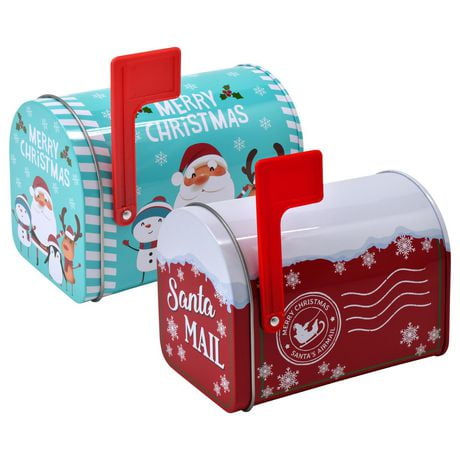 HOLIDAY TIME MAILBOX TIN SMALL | Walmart Canada