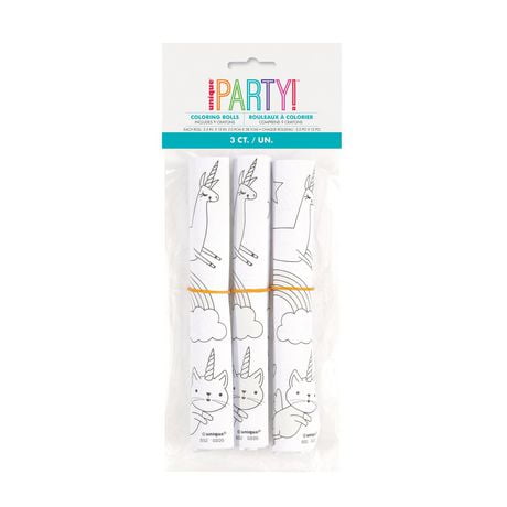 3 Unicorn Coloring Rolls with Crayons | Walmart Canada