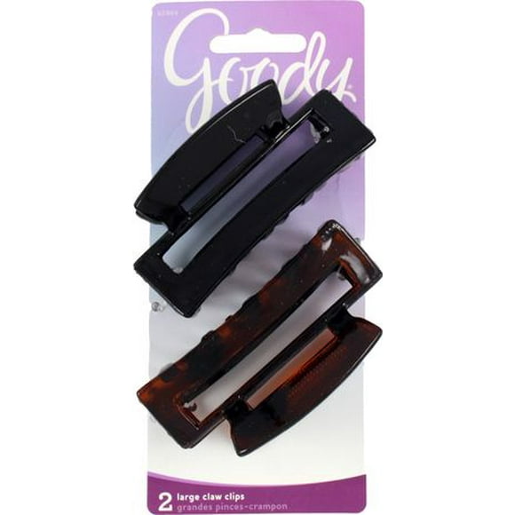 GOODY CLASSICS RECTANGLE CLAW CLIP (2 ON), Classics Rectangle Claw Clip.