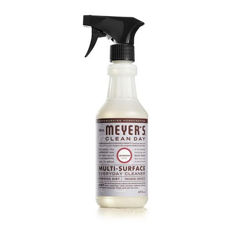 Mrs. Meyer's Clean Day Multi-Surface Everyday Cleaner, 473ml, Lavendar, Multi surface spray removes stuck on dirt