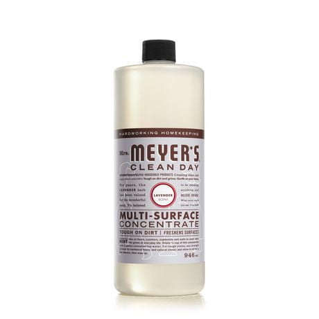 Mrs. Meyer's Clean Day Multi-Surface Concentrate All Purpose Cleaner, 946ml, Lavender, Removes stuck on dirt - 946ml