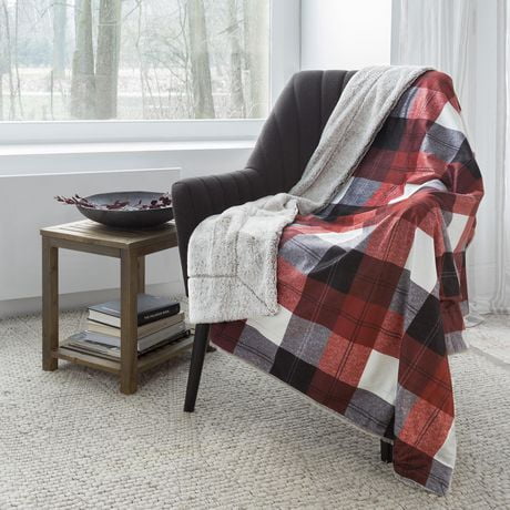 Safdie & Co. Premium Ultra Soft Reversible Faux Fur Throw Blanket ...