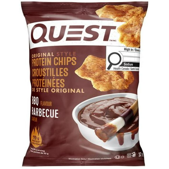 Quest Protein Chips BBQ Flavour | 32g, Quest 32g Protein Chips