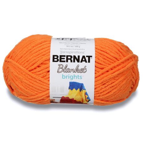 Fil Blanket Brights™ de Bernat®, Polyester #6 Super Bulky, 10.5oz/300g, 220 Yards Fil super extensible en polyester #6