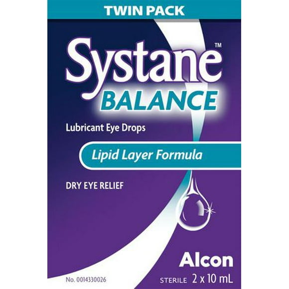 SYSTANE® Balance, Lubricant Eye Drops, Eye Drops For Dry Eyes, 2 x 10 mL