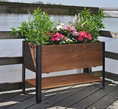 Grapevine Rectangular Urban Garden Raised Planter Box | Walmart Canada