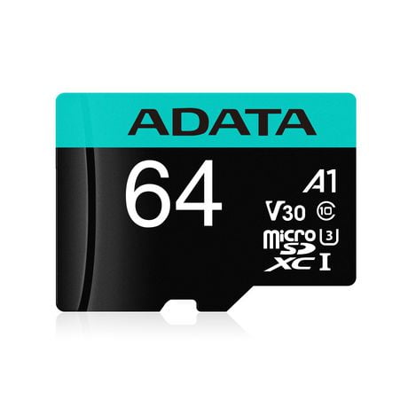 Adata Premier 64GB Micro SDXC UHS-I U3 V30S A1 with Adapter
