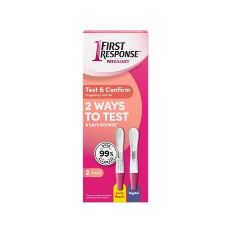 Test de grossesse Tester et Confirmer de PREMIÈRE RÉPONSE(MC) 2 épreuves