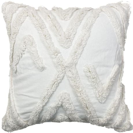 hometrends Vector White Decorative Pillow