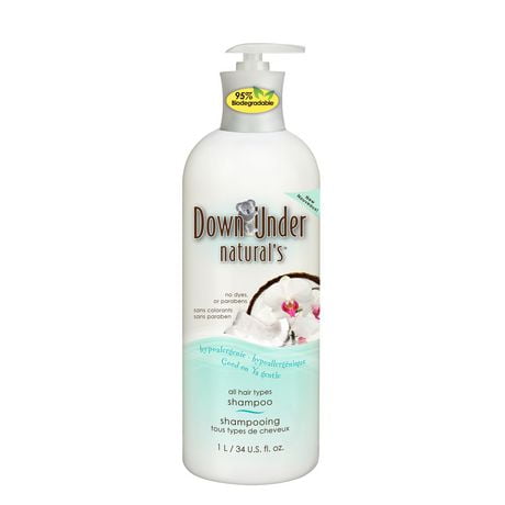 Down Under Natural's Shampoing hypoallergénique 1 L, Shampoing
