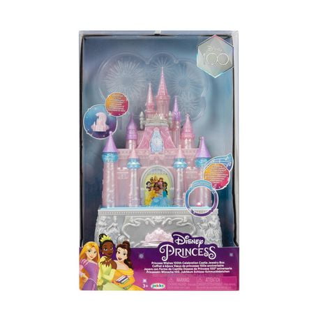 Princess Wishes 100th Celebration Castle Jewelry Box, Comes with a ring